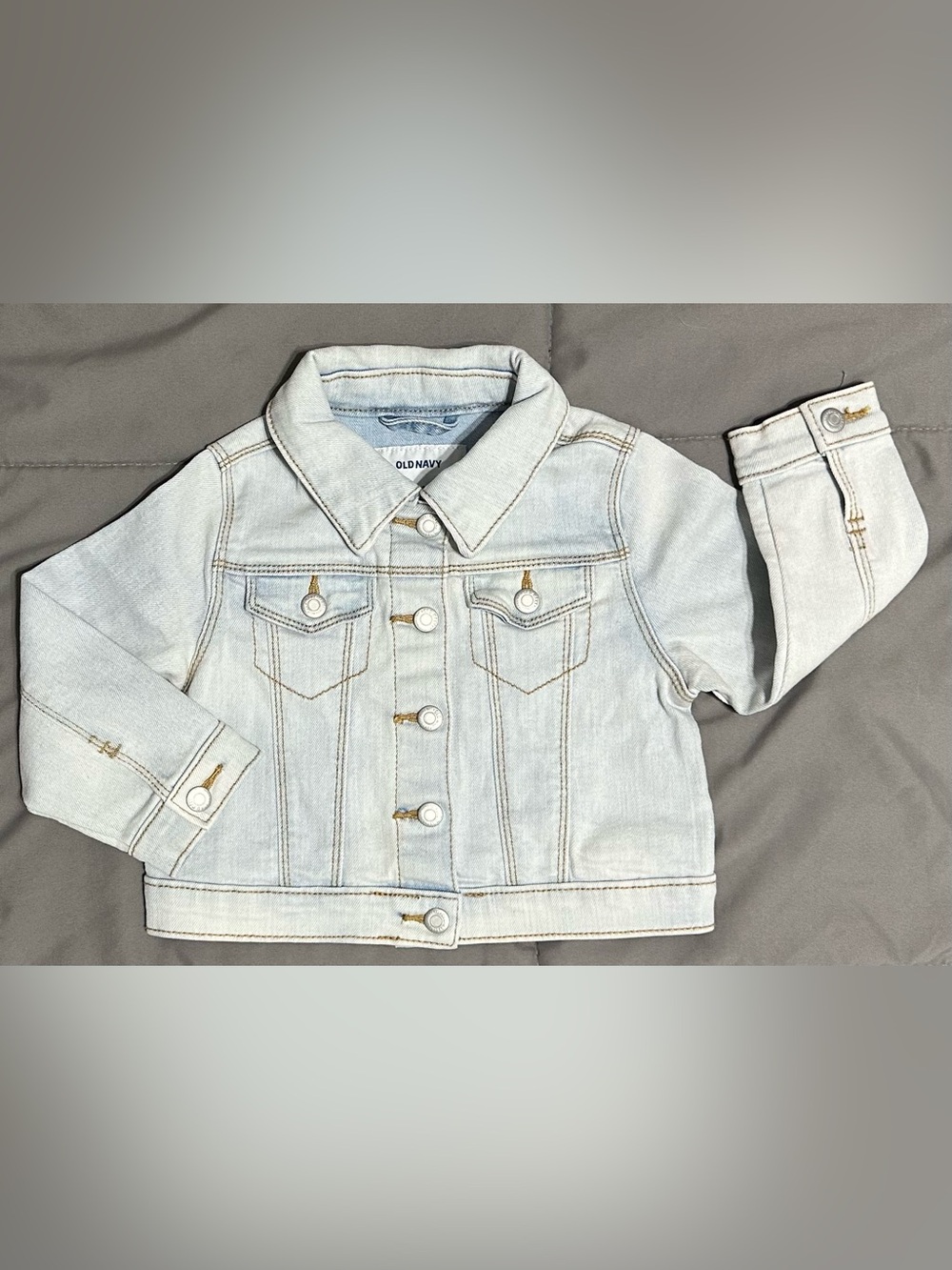 NWOT Old Navy Kids Light Wash Denim Jacket - 18-24 mos